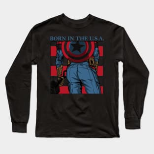 captain-america, music, classic rock, rbrow, civil war, winter soldier Long Sleeve T-Shirt